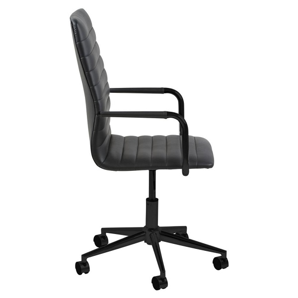 Fotel biurowy Winslow czarny/czarny - ACTONA